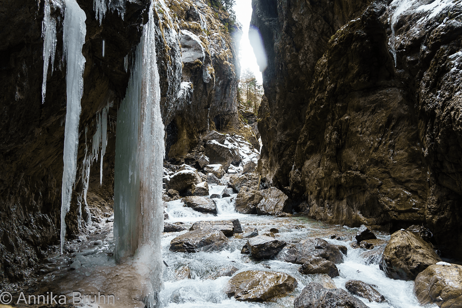 Partnachklamm kleiner Wasserfall
